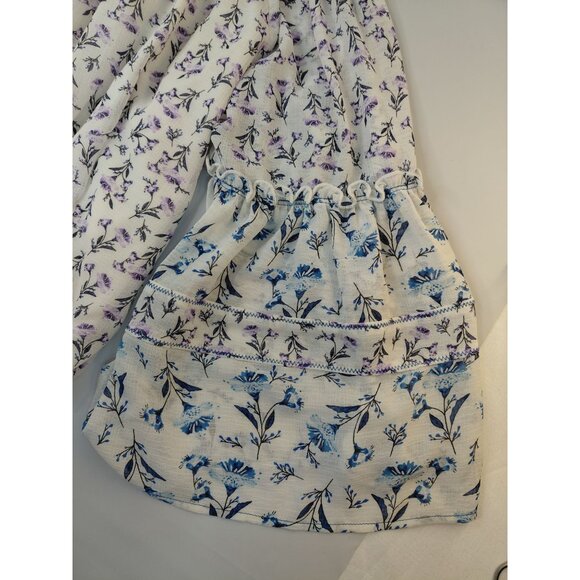 Free People Womens Off-The-Shoulder Floral Blouse - Picture 5 of 10